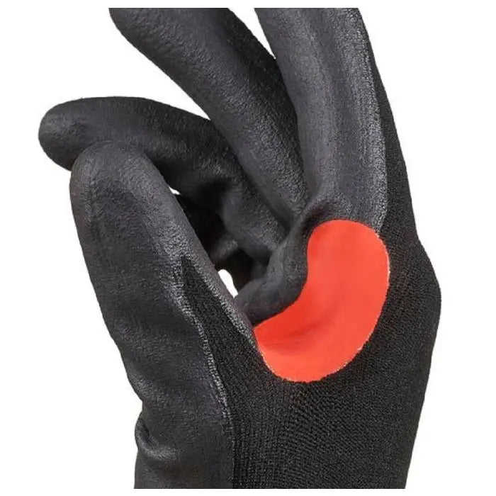 Honeywell CoreShield 21-1515B/7S Microfoam Nitrile Coating Cut Resistant Gloves, Black, One Size, Pack of 10 Pairs