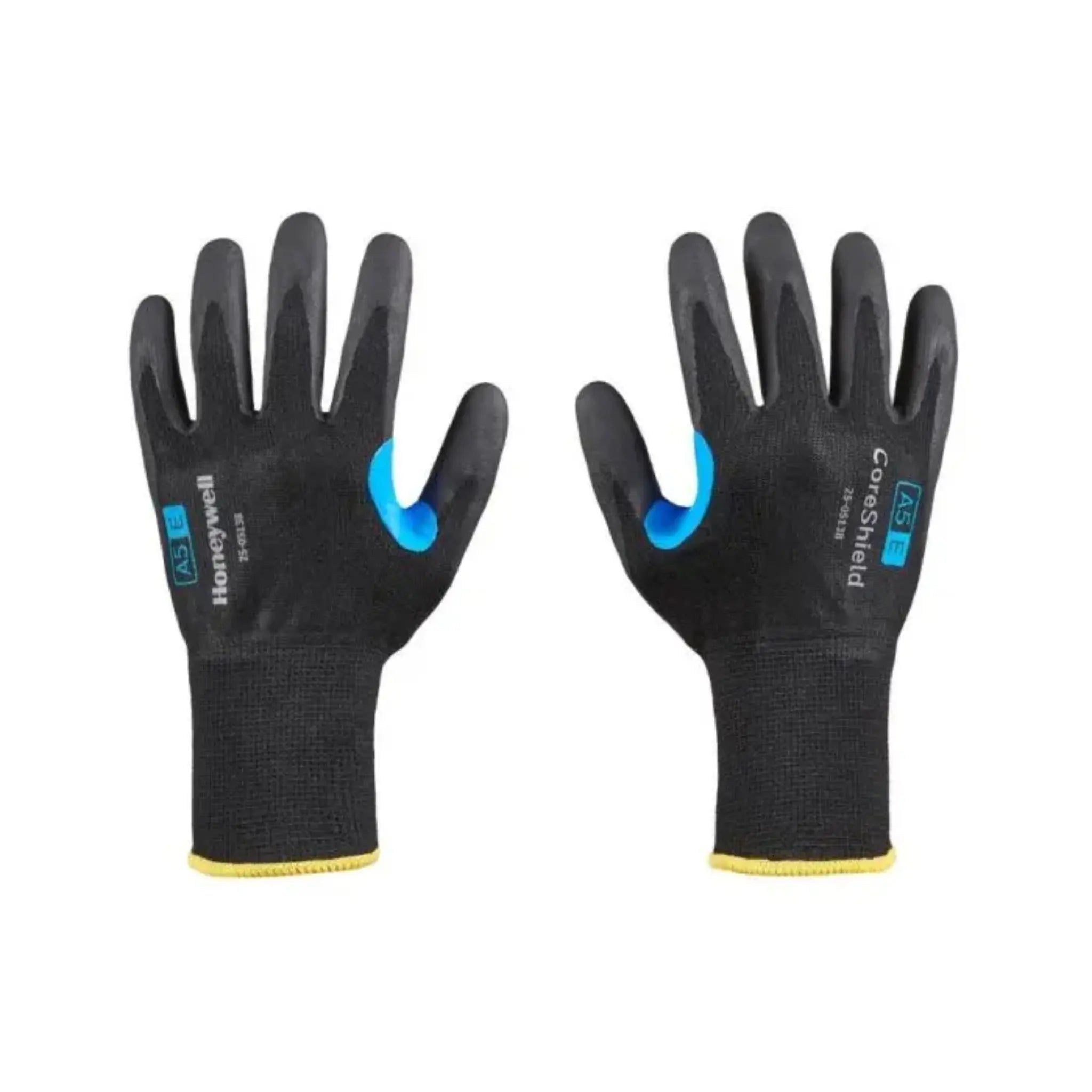 Honeywell CoreShield 25-0513B Black HPPE/Stainless Steel Liner, Black Nitrile Microfoam Coating_Image_1