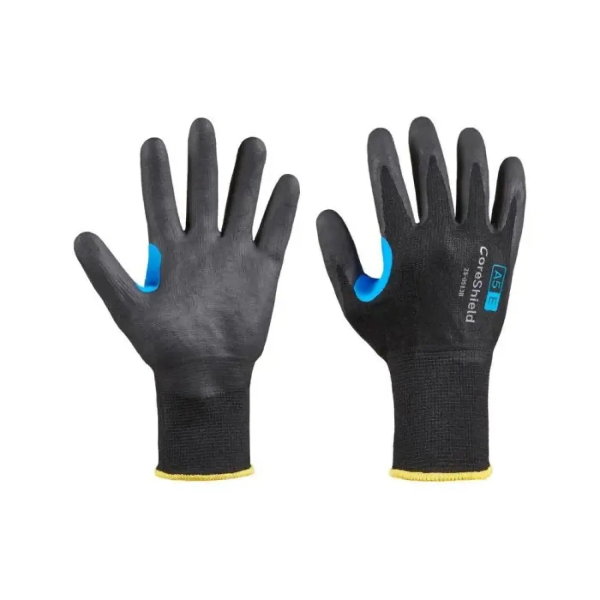 Honeywell CoreShield 25-0513B Black HPPE/Stainless Steel Liner, Black Nitrile Microfoam Coating-Main_Image