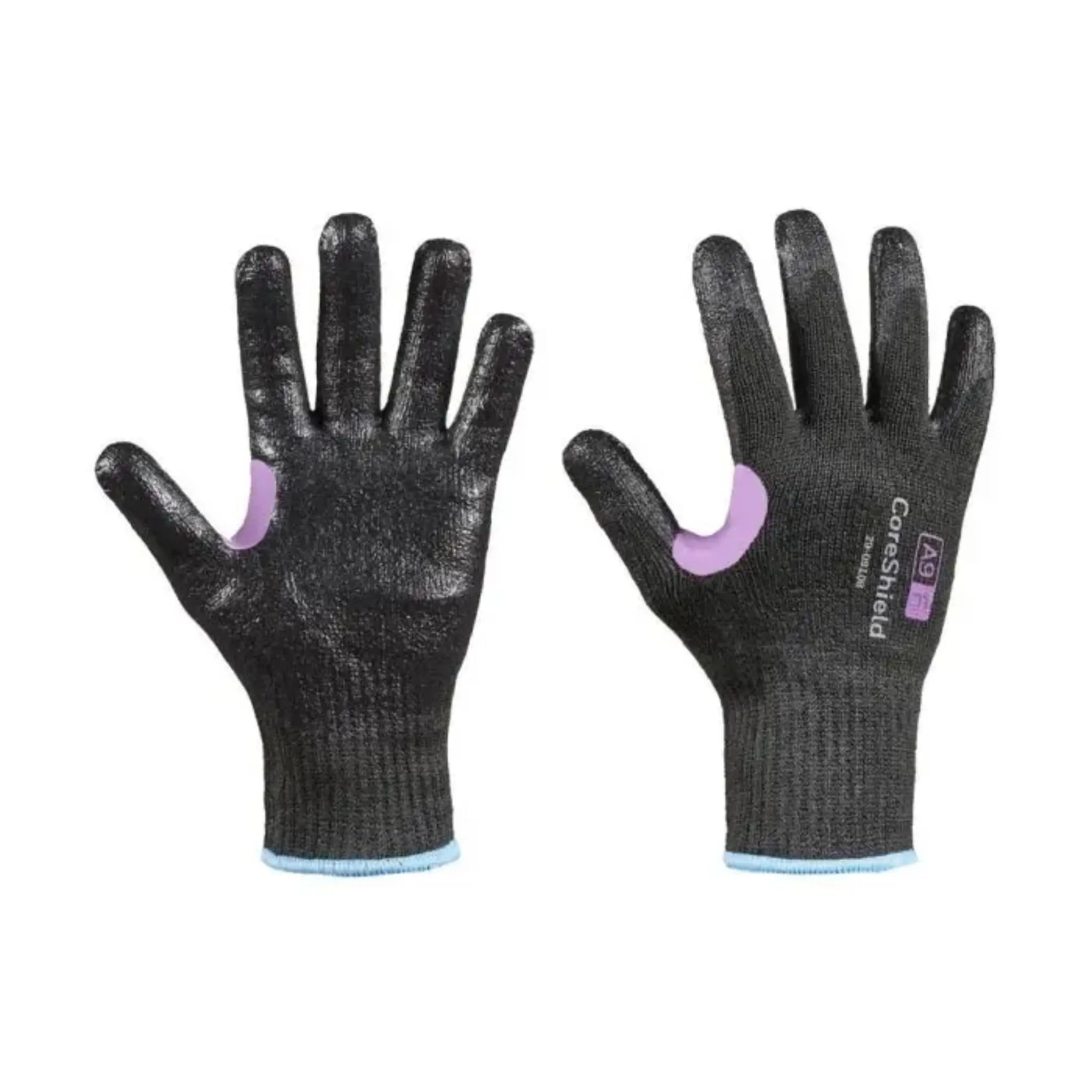 Honeywell 29-0910B CoreShield Smooth Nitrile Coating With HPPE/Kevlar/Alloy Black Liner, Black, 1 Pair