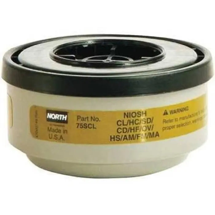 Honeywell North 75SCL N Series Defender Multi-Gas Vapor Cartridge, Black, One Size, Case of 18 Pairs