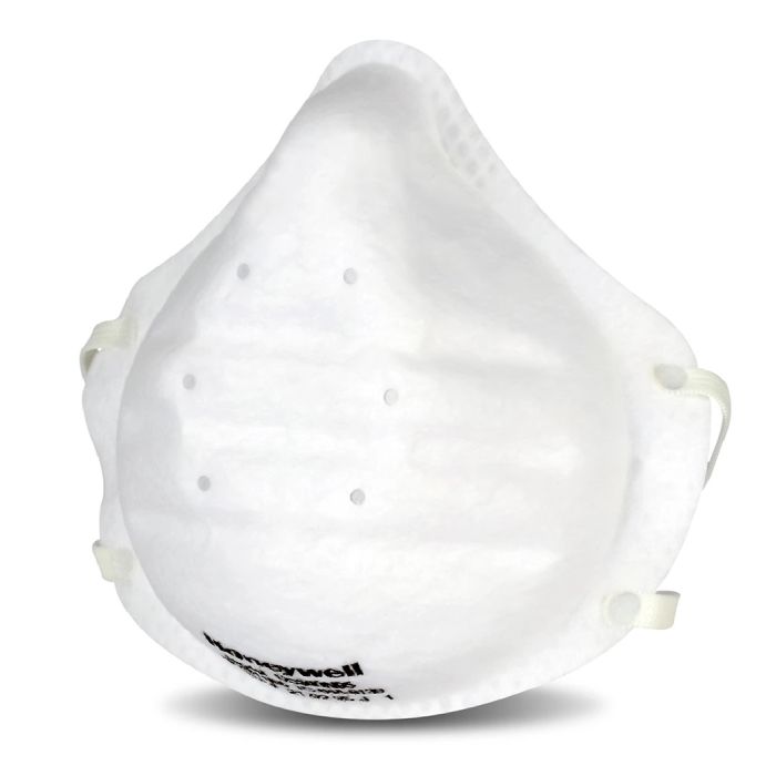 Honeywell DC300N95 N95 Disposable Respirator, White, Universal, Box of 20 Each