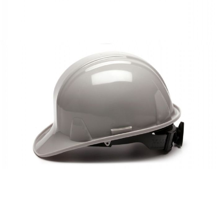 Pyramex SL Series HP14112 Cap Style Hard Hat, 4 Point Ratchet Suspension, Gray, One Size, Box of 16