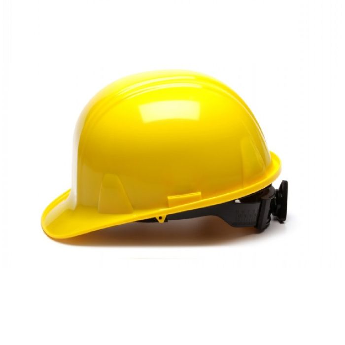 Pyramex SL Series HP14130 Cap Style Hard Hat, 4 Point Ratchet Suspension, Yellow, One Size, 1 Each