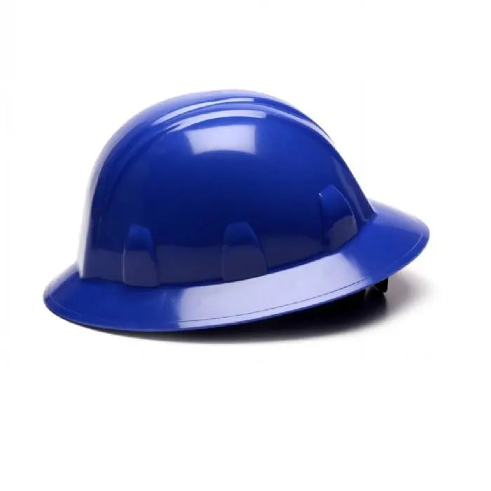 Pyramex SL Series HP24160 Full Brim Hard Hat, 4 Point Ratchet Suspension, Blue, One Size, Box of 12