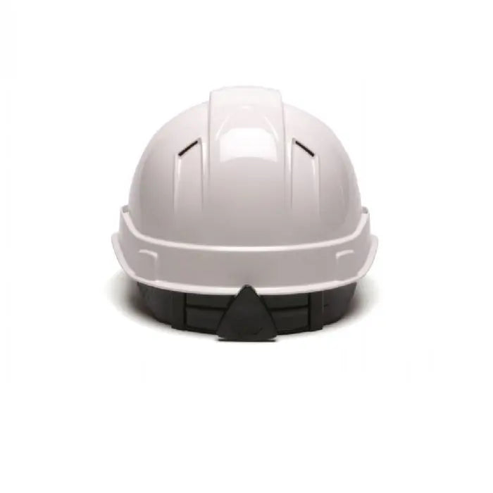Pyramex Ridgeline HP44110V Cap Style Hard Hat, 4-Point Vented Ratchet, White, One Size, Box of 16