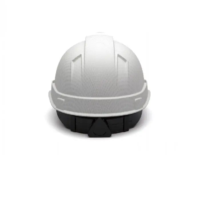 Pyramex Ridgeline HP44116 4 Point Standard Ratchet Cap Style Hard Hat with Graphite Pattern, Matte White, One Size, Box of 16