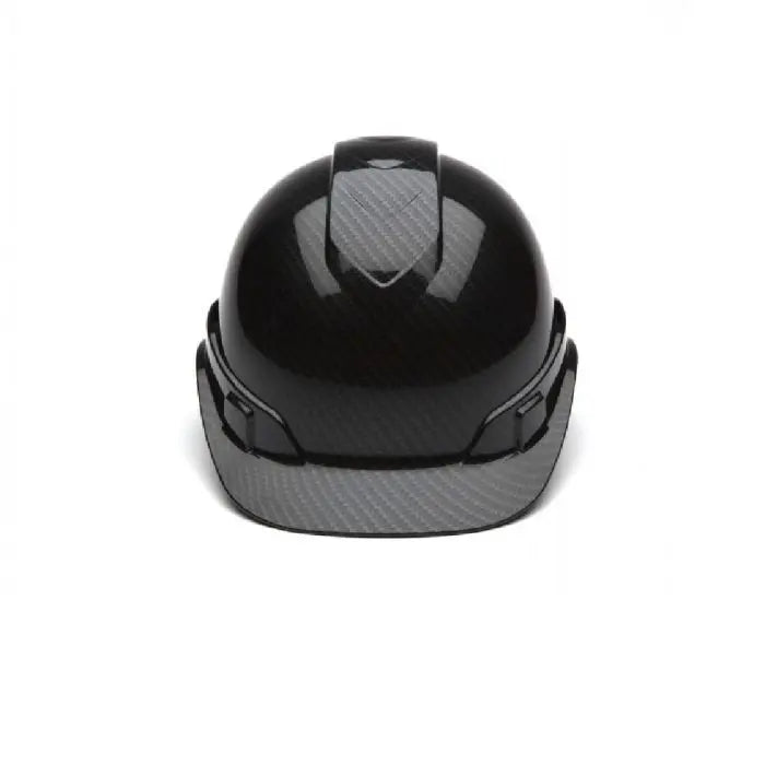 Pyramex Ridgeline HP44117S 4 Point Standard Ratchet Cap Style Hard Hat with Graphite Pattern, Shiny Black, One Size, Box of 16