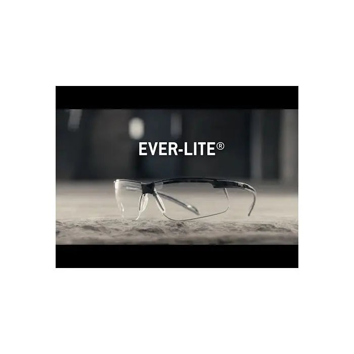 Pyramex Ever-Lite SB8620DT Safety Glasses, Gray H2X Anti Fog Lens, Black Frame, One Size, Box of 12