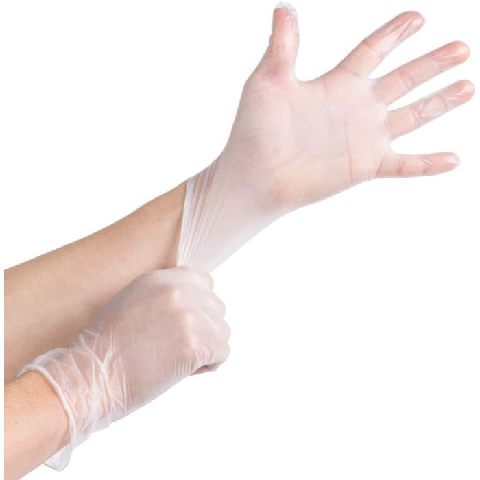 Intco Vinyl Gloves, Exam Grade, PF Latex Free, Disposable Gloves (Box of 100)