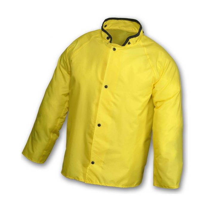 Eagle Jacket Yellow Storm Fly Front Hood Snaps