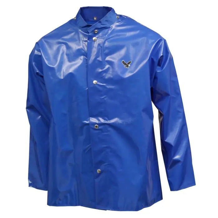 Iron Eagle Jacket Blue Storm Fly Front Hood Snaps