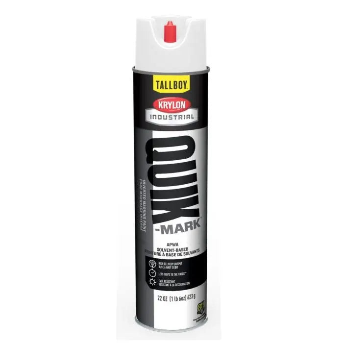 Krylon Quick Mark Tallboy Fluorescent Red/Orange Solvent Based Inverted Marking Paints | TT3701007 12/Case