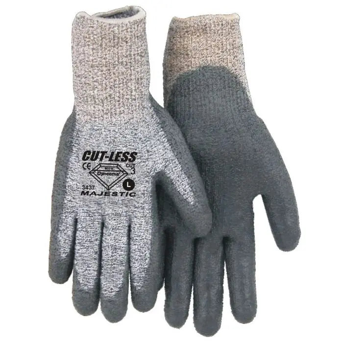 DYNEEMA KNIT GR/BLK PU PALM - MED 12 Pairs