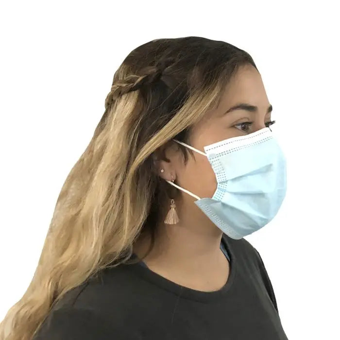 DMS 91019P3 Level 1 Procedure Mask, Blue, Box of 50
