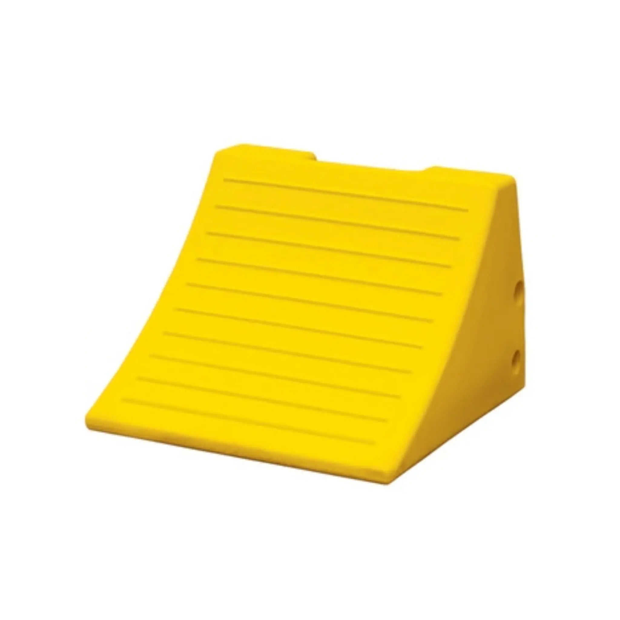 Checkers MC3009 Heavy-Duty Chock, 46-65 Inch Tire Diameter, 122.5 Ton Capacity, Yellow, 1 Each