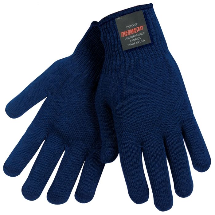 MCR Safety 9622 Hollow Core Fiber Thermal Insulation Work Gloves, Blue, Large, Box of 12 Pairs