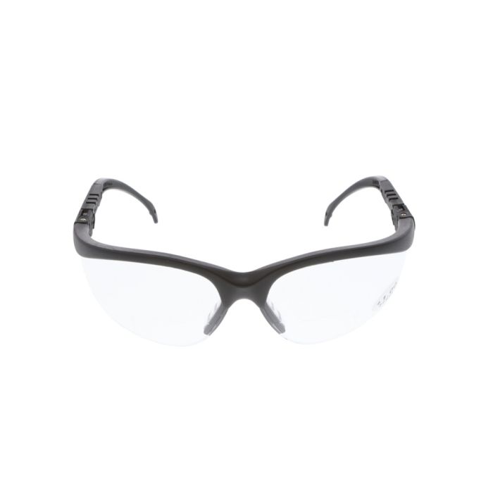 MCR Safety Klondike K3H10 KD3 Series 1.0 Diopter Bifocal Readers Safety Glasses, Black, One Size, Box of 12