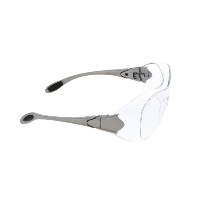 MCR Safety Law OTG OG110AF Anti-Fog Lens Over the Glass Safety Glasses, Gray, One Size, Box of 12