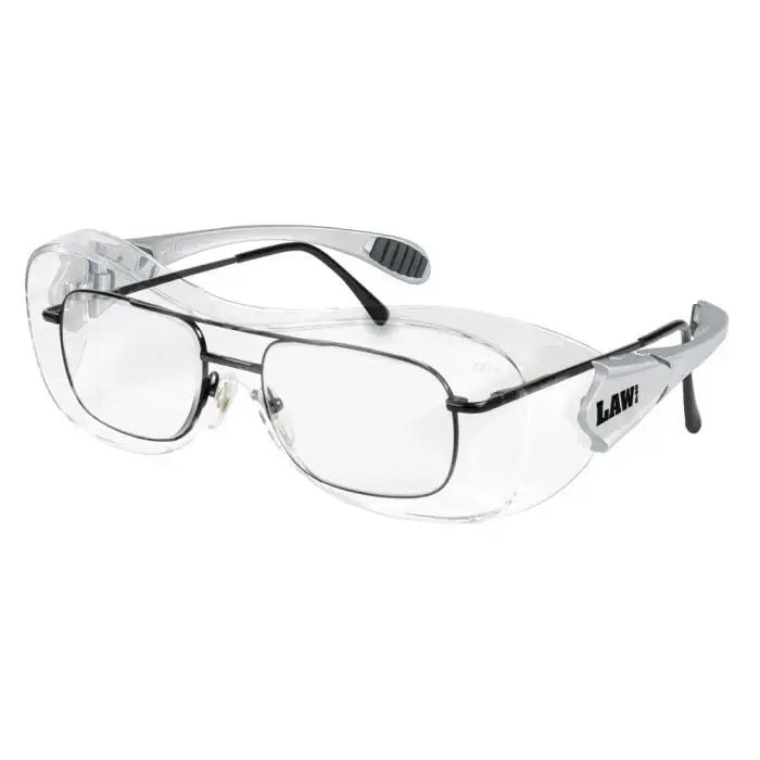 MCR Safety Law OTG OG110AF Anti-Fog Lens Over the Glass Safety Glasses, Gray, One Size, Box of 12