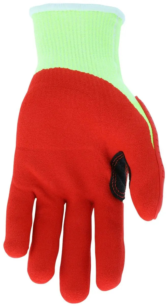 MCR Safety Ultratech UT1953 13 Gauge HyperMax Shell Mechanics Gloves, Hi Vis Lime, Box of 12 Pairs