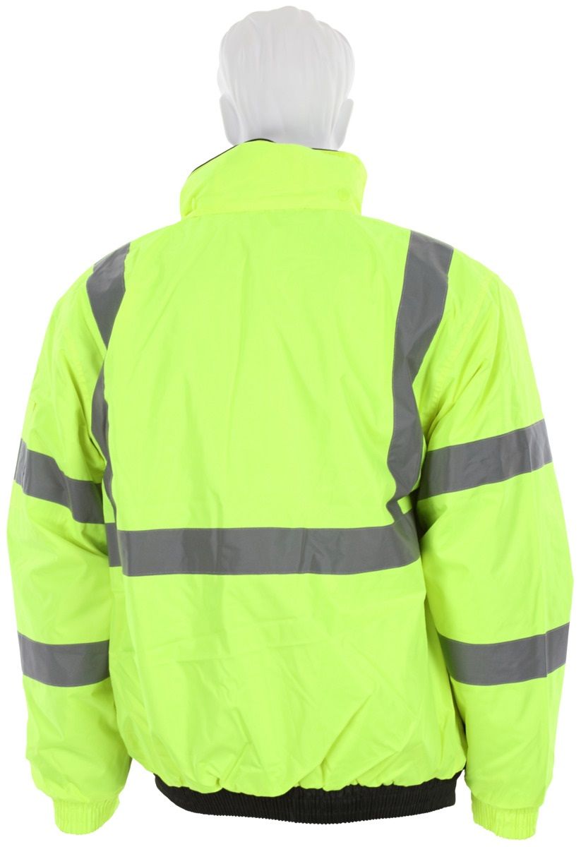 MCR Safety Luminator VBBQCL3L Two Tone Value Quilted Rain Jacket, Hi Vis Lime, 1 Each