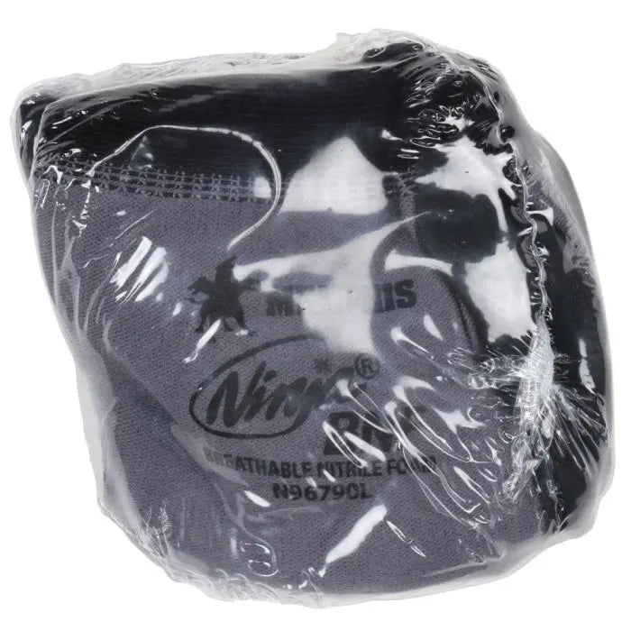 MCR Safety Ninja VPN96790 Breathable Nitrile Foam Work Gloves, Gray, Case of 144