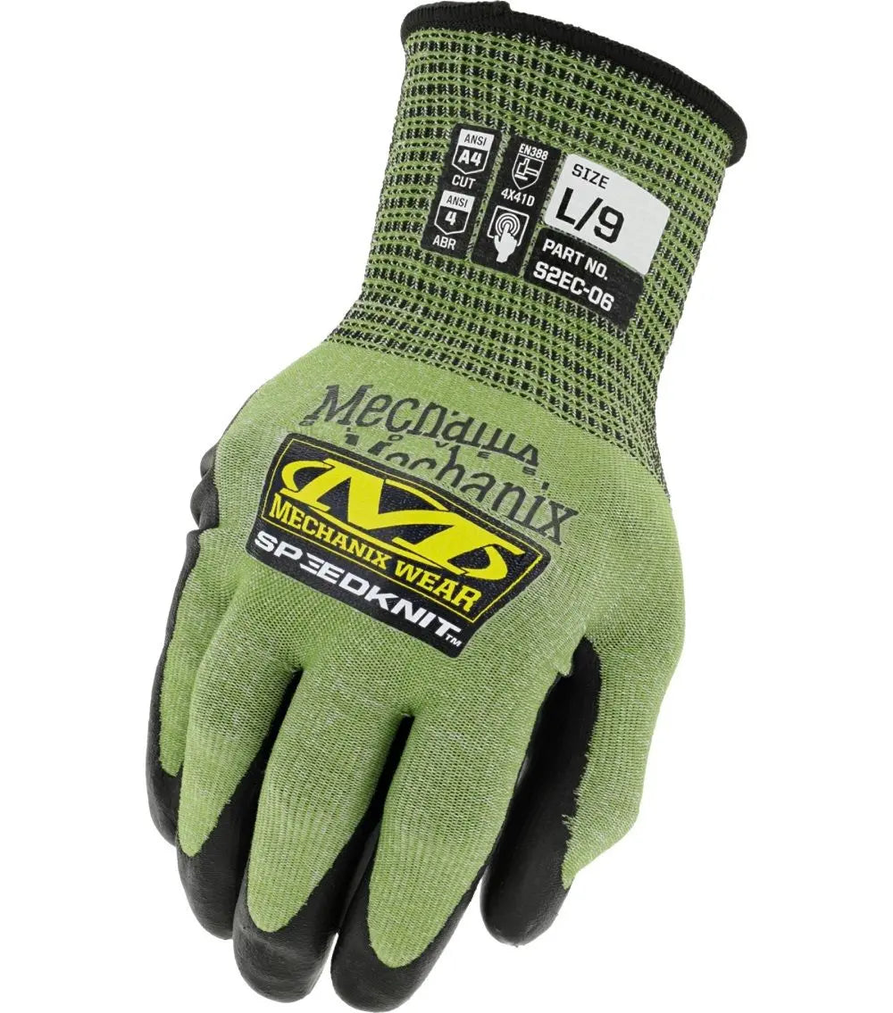 Mechanix Wear SpeedKnit S2EC-06 Coated Knit Work Gloves, 1 Pair