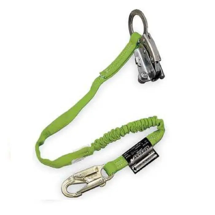 Honeywell Miller 8174MLS4/4FTYL Manyard Shock Absorbing Lanyard with Locking Snap Hook, Green, One Size, 1 Each
