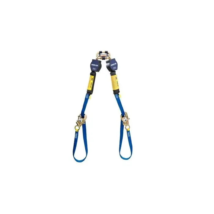 3M DBI-SALA 3101374 Nano-Lok Tie-Back Twin-Leg Quick Connect Self Retracting Lifeline, Web, 1 Each