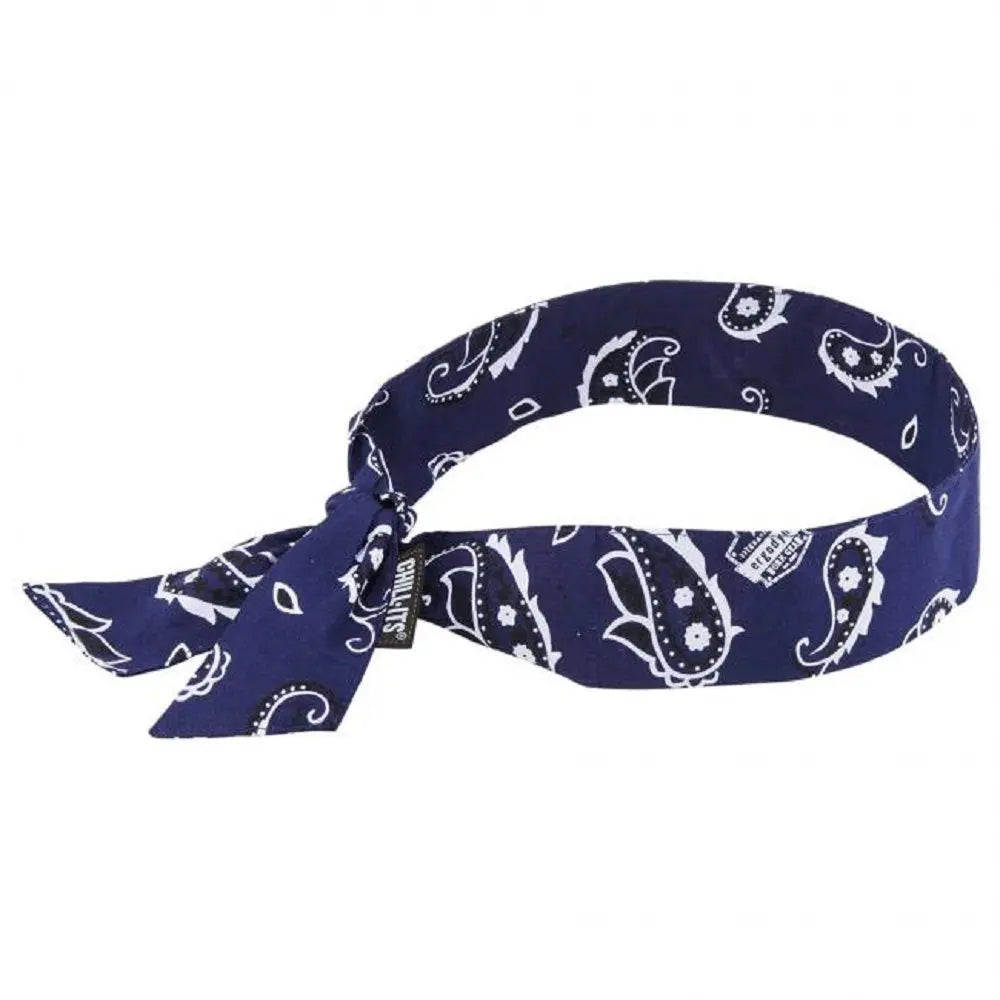 Ergodyne Chill-Its 6700 Cooling Bandana Headband - Polymer - Tie, Case of 24
