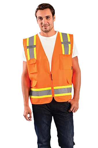 Occunomix High Visibility Value Two Tone Surveyor Solid Vest Class 2 | ECO ATRANS