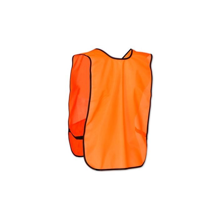Occunomix LUX-XNTS Economy Solid Safety Vest, Hi-Vis Orange, X-Large, 1 Each