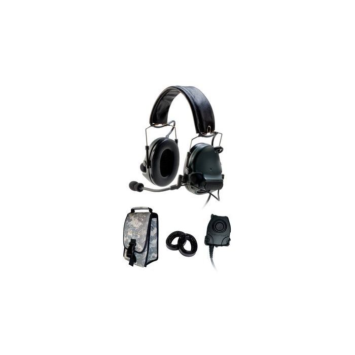 Peltor ComTac III ACH Headset Kit, Single Comm, Headband - FOLIAGE GREEN