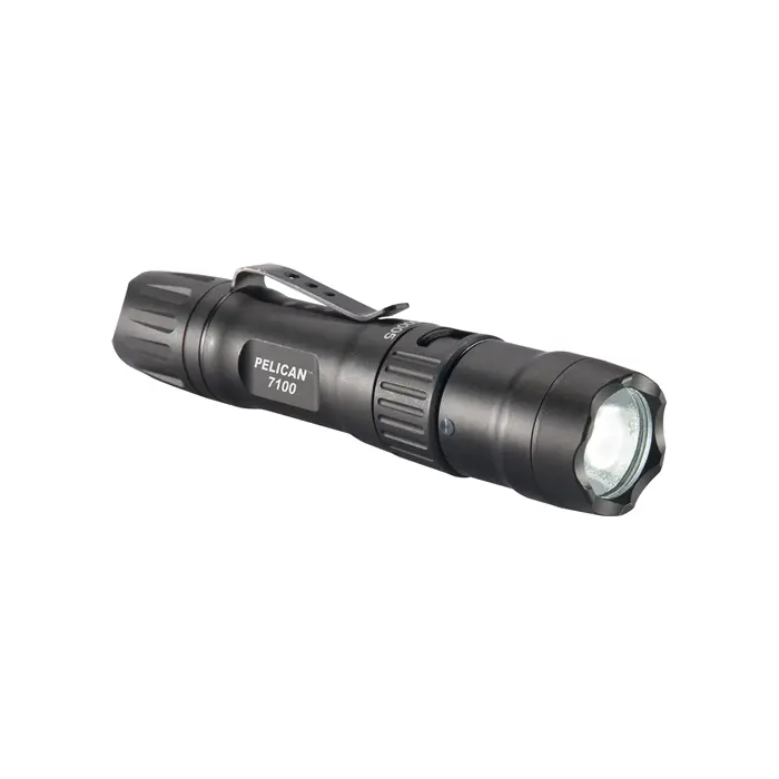 Pelican  7100, LED Li-Ion Rechargeable Tactical Flashlight, Black