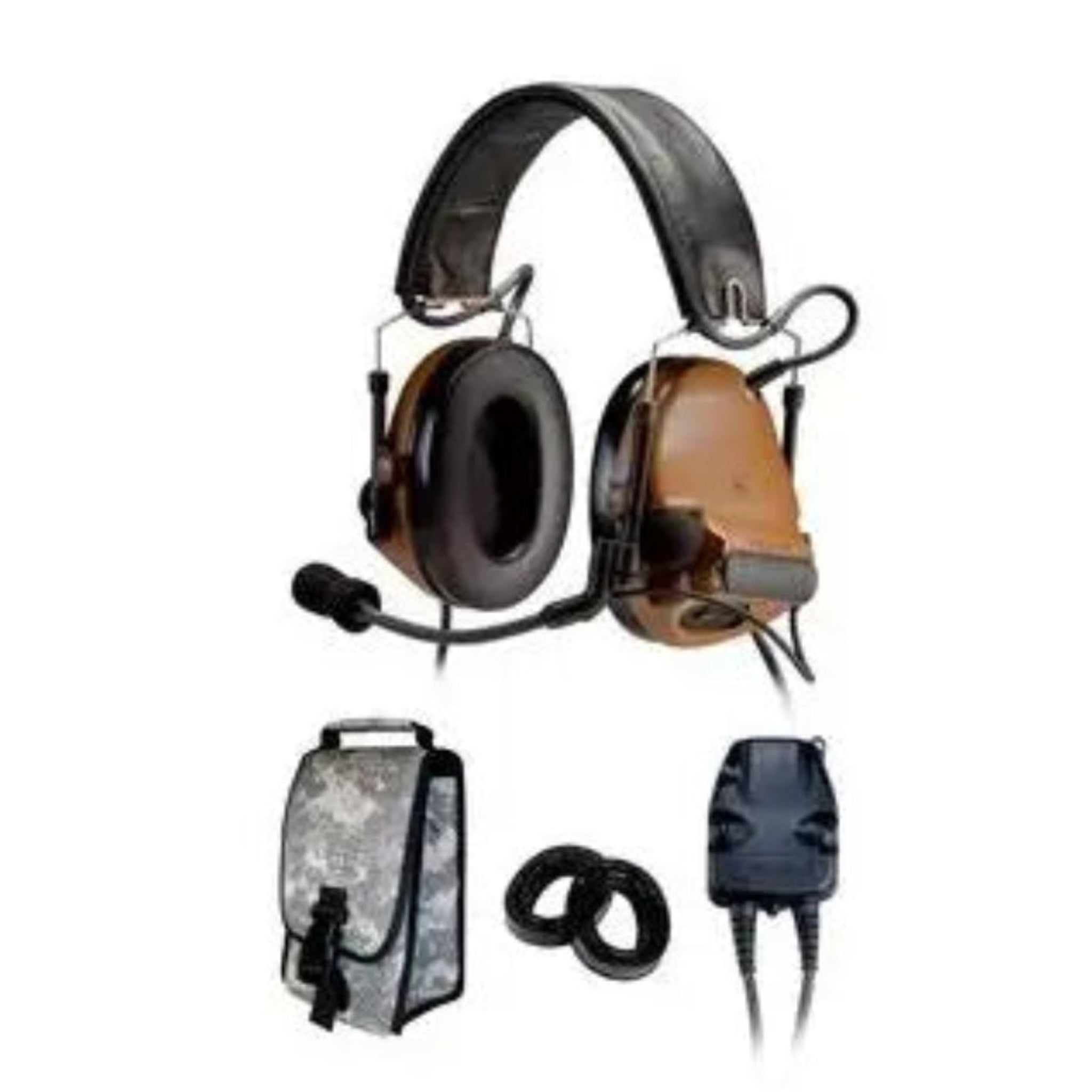 Peltor ComTac III ACH Headset Kit, Dual Comm, Headband - COYOTE BROWN