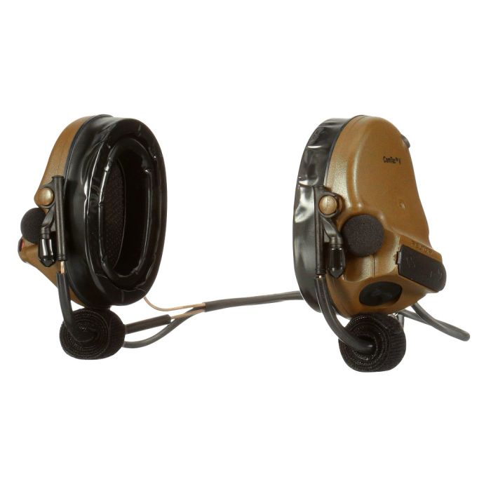 3M Peltor MT20H682BB-09 CY ComTac V Hearing Defender Headset, Neckband, Coyote Brown, 1 Each