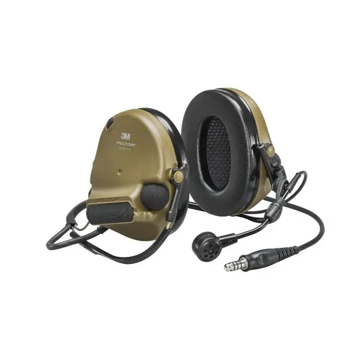 3M PELTOR MT20H682BB-47N CY ComTac VI NIB Headset, Single Downlead, Neckband, Coyote Brown, 1 Each