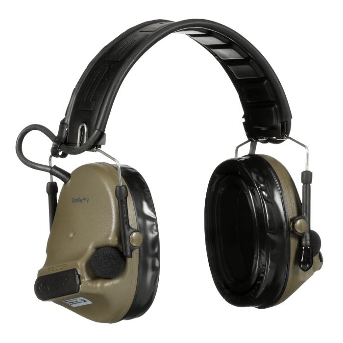 3M Peltor MT20H682FB-09 GN ComTac V Hearing Defender Headset, Foldable, Green, 1 Each