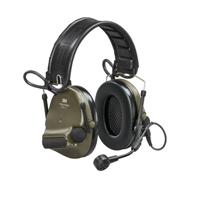 3M PELTOR MT20H682FB-09N GNS ComTac VI NIB Hearing Defender, Headband w/ included ARC, Green, 1 Each