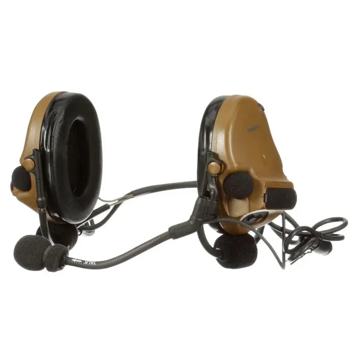 3M Peltor MT20H682BB-19 CY ComTac V Headset, Neckband, Dual Lead, Coyote Brown, 1 Each
