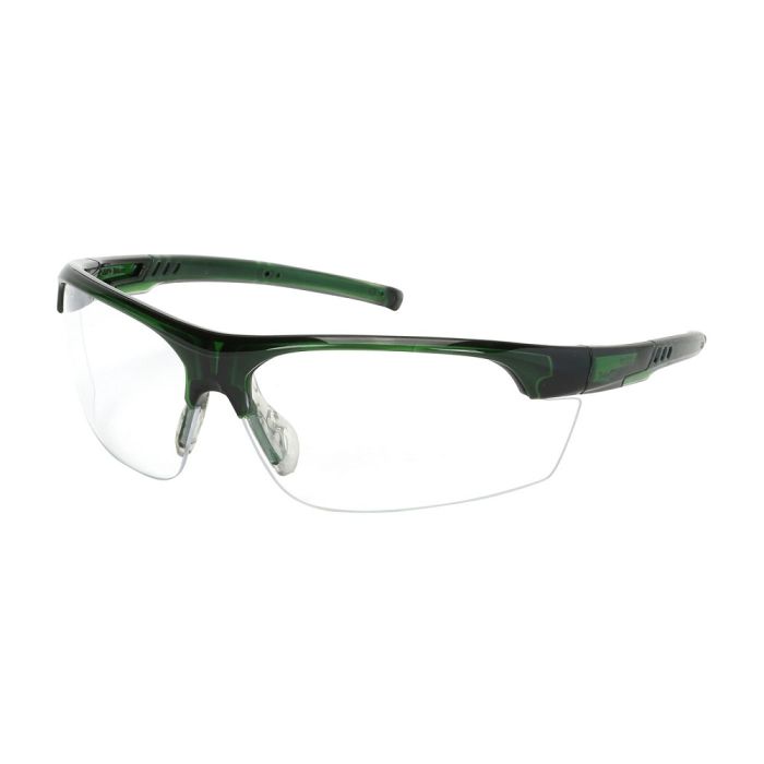 PIP Bouton Xtricate-C 250-58-0520 Semi-Rimless Safety Glasses, Green Frame, Clear Lens with FogLess 3Sixty Coating, Box of 12