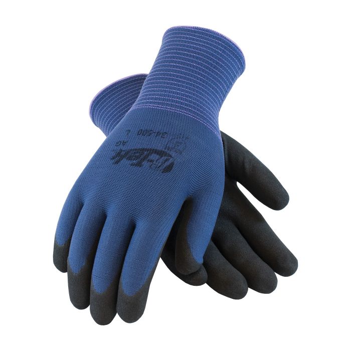 PIP G-Tek 34-500 AG Seamless Knit Gloves with Nitrile Coated MicroSurface Grip (1 Dozen)