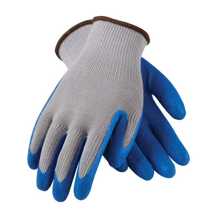 PIP 39-1310 Seamless Knit with Coated Crinkle Grip Work Glove - Gray Color 12 Pairs