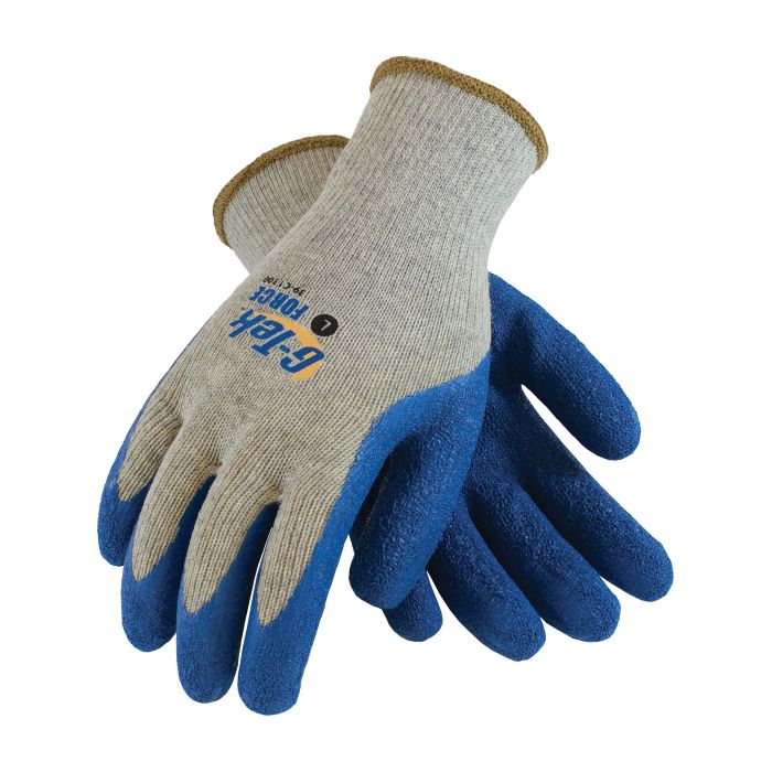 G-Tek Seamless Knit Latex Coated Crinkle Grip Glove - Premium Grade, Box of 12 Pairs