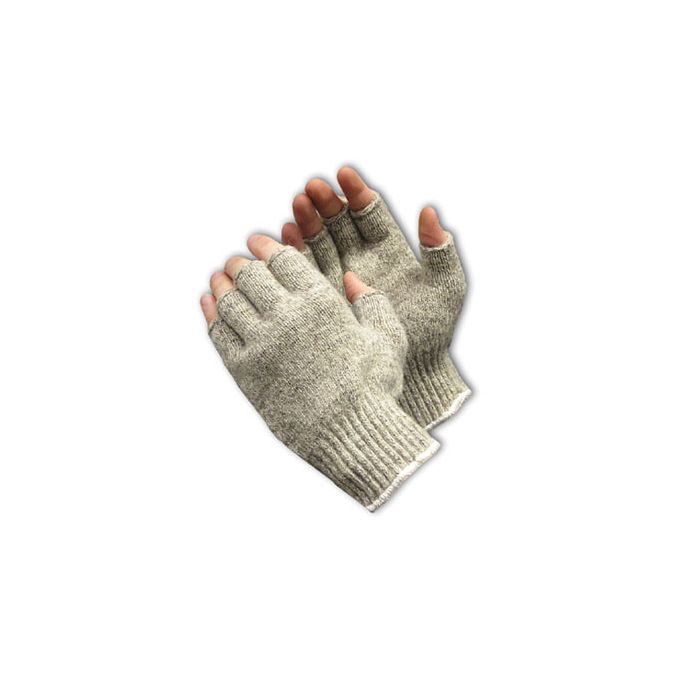 Seamless Knit Ragwool Glove - Half Finger, Large, Box of 12