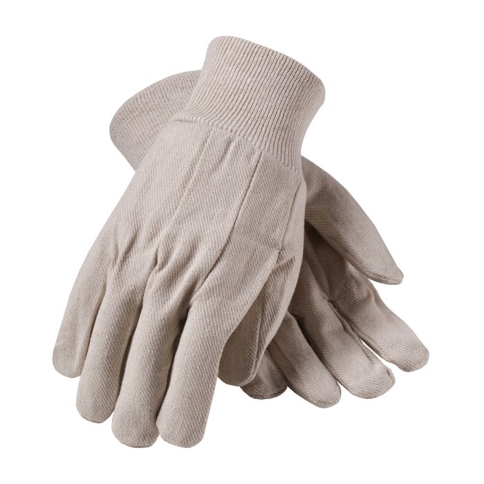 PIP Premium Grade Cotton Canvas Single Palm Glove - Knitwrist - Men's