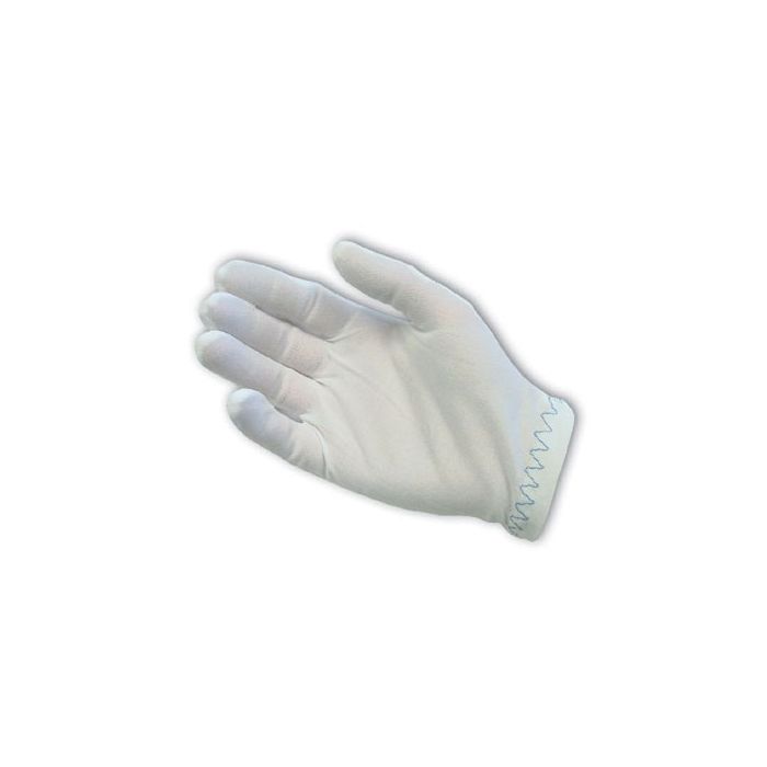 PIP CleanTeam 98-702 Nylon Inspection Gloves, White, Men's, Box of 12