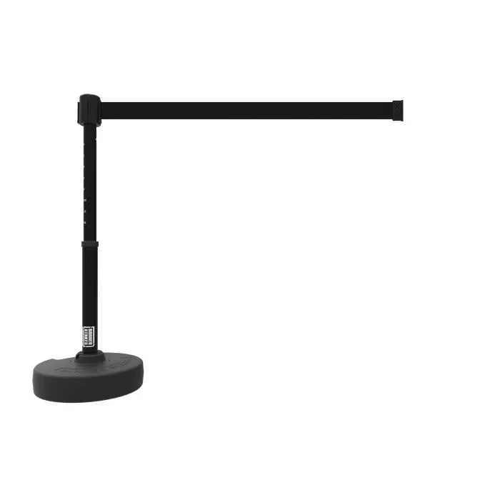 Banner Stakes PL4104 PLUS Barrier Set, Blank Black Banner