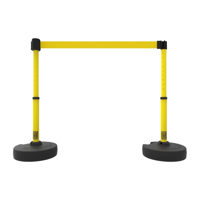 Banner Stakes PL4292 PLUS Barrier Set X2, Blank Yellow Banner